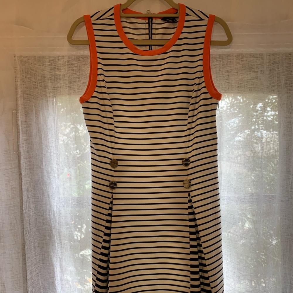 Ted Baker striped cotton stretch dress